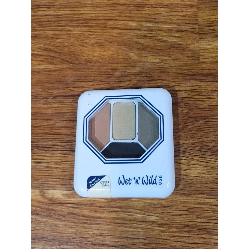 Vintage 90s Wet N Wild Shadow‎ Quad Silk Finish SAFARI 635D New Old Stock SEALED